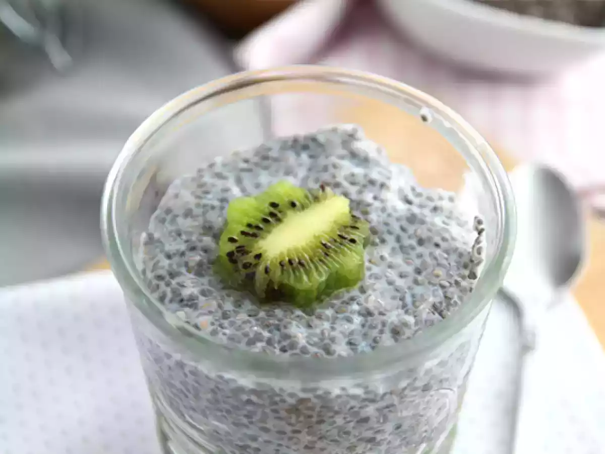 Pudink z chia semínek s kiwi - foto 4