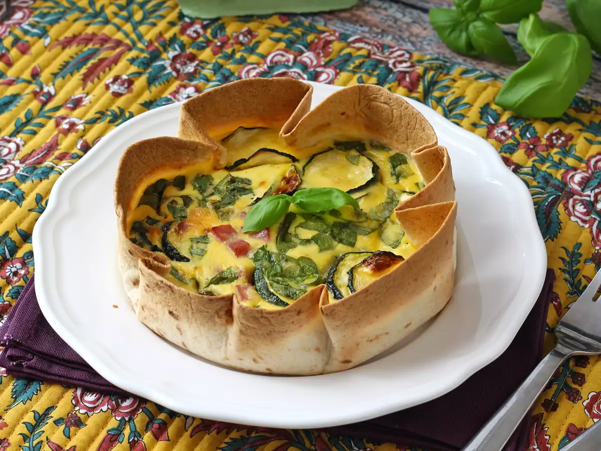 Quiche bez těsta s tortillou? Je to možné! Lehký recept ideální na léto - foto 2