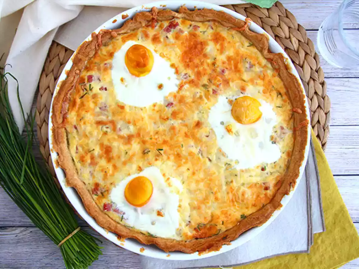 Quiche se šunkou a vejci - foto 4