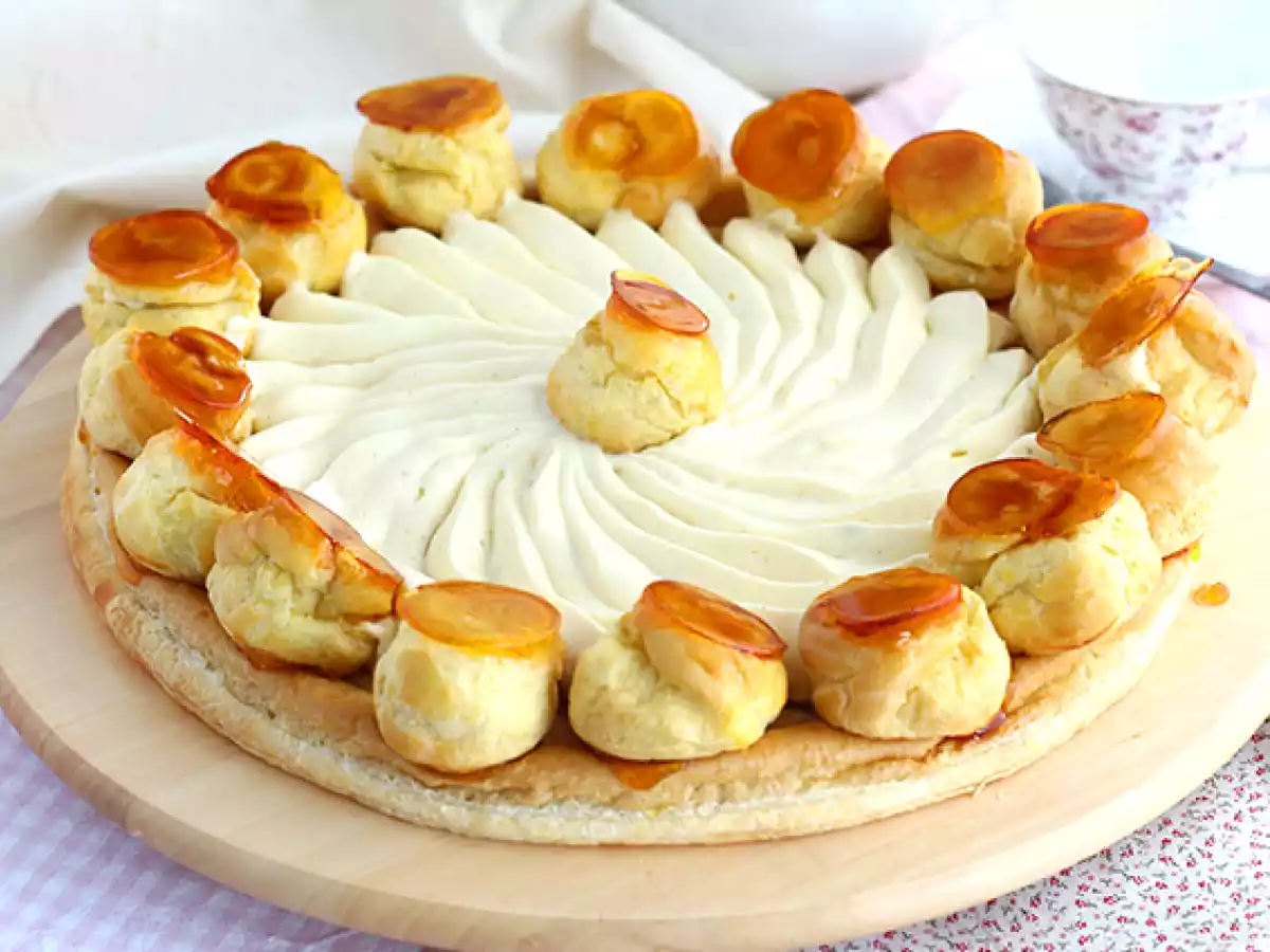 Recept Saint Honoré vysvětlený krok za krokem a ve videu