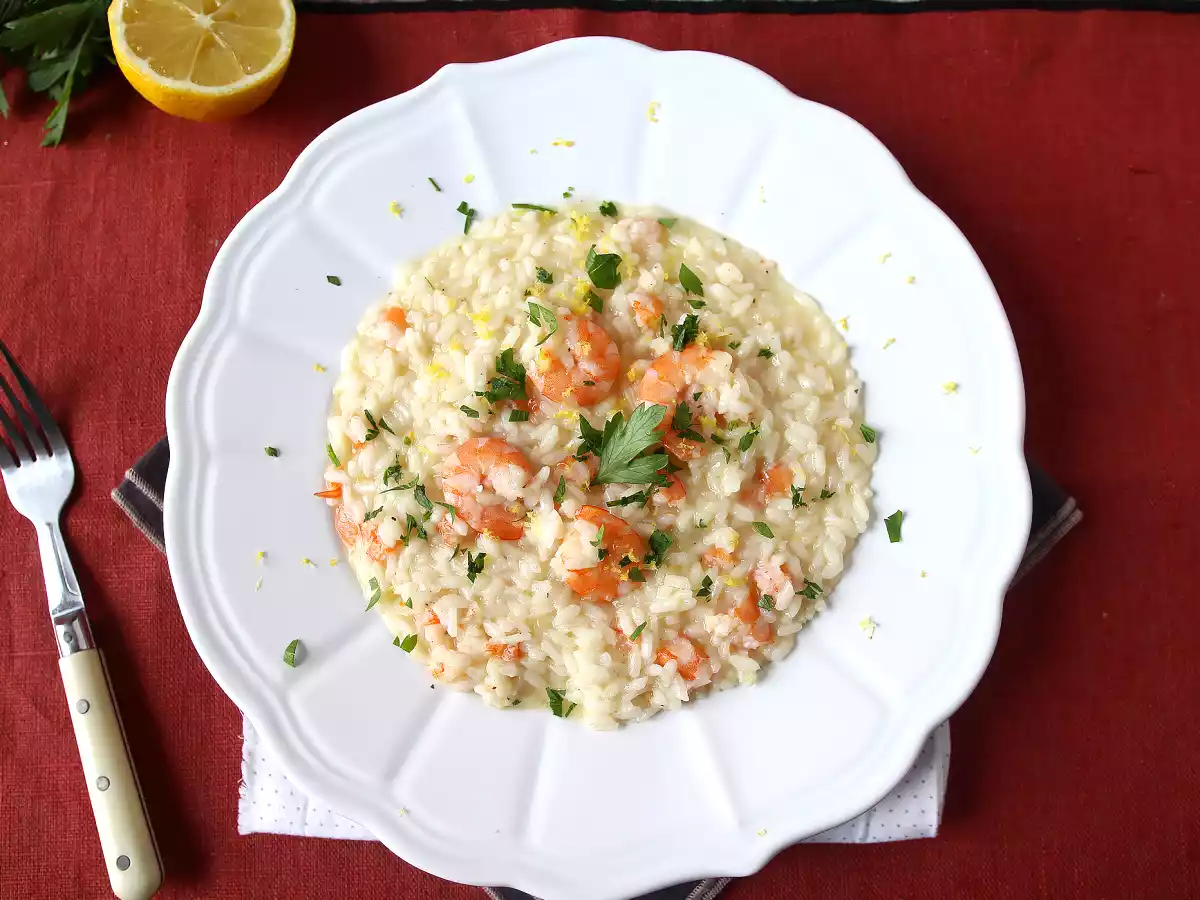 Rizoto s krevetami a citronem, elegantní a snadný první chod - foto 3