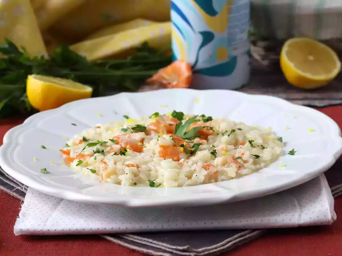 Rizoto s krevetami a citronem, elegantní a snadný první chod - foto 5
