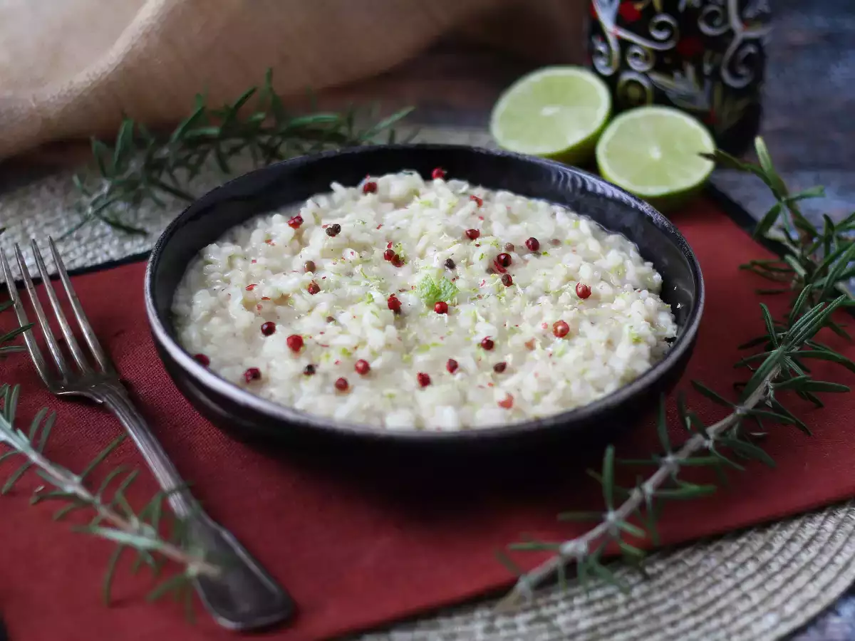 Rizoto s limetkou a růžovým pepřem: elegantní vegetariánský recept pro slavnostní večeře - foto 3