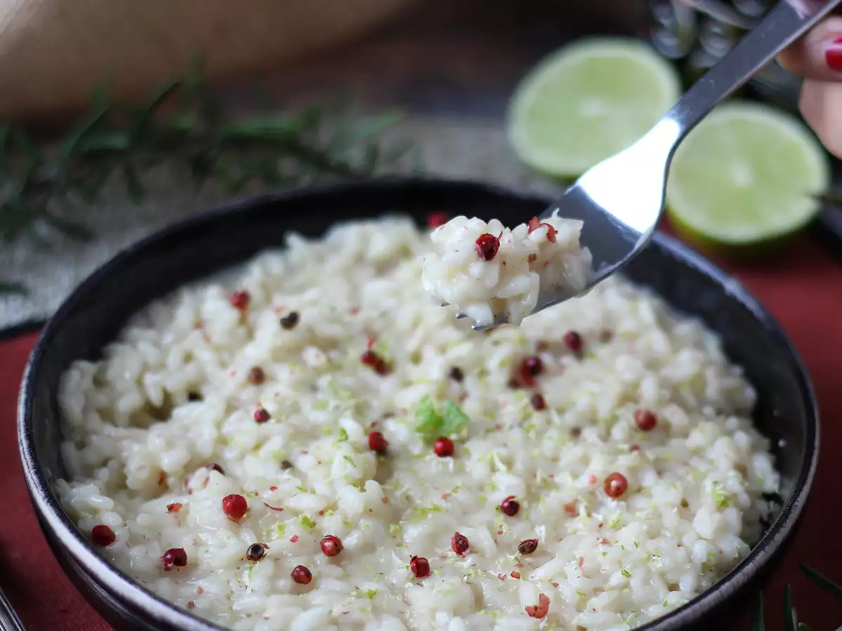 Rizoto s limetkou a růžovým pepřem: elegantní vegetariánský recept pro slavnostní večeře - foto 6