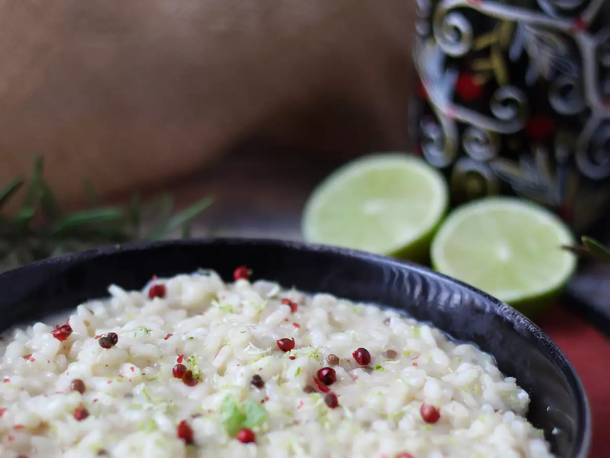 Rizoto s limetkou a růžovým pepřem: elegantní vegetariánský recept pro slavnostní večeře - foto 7