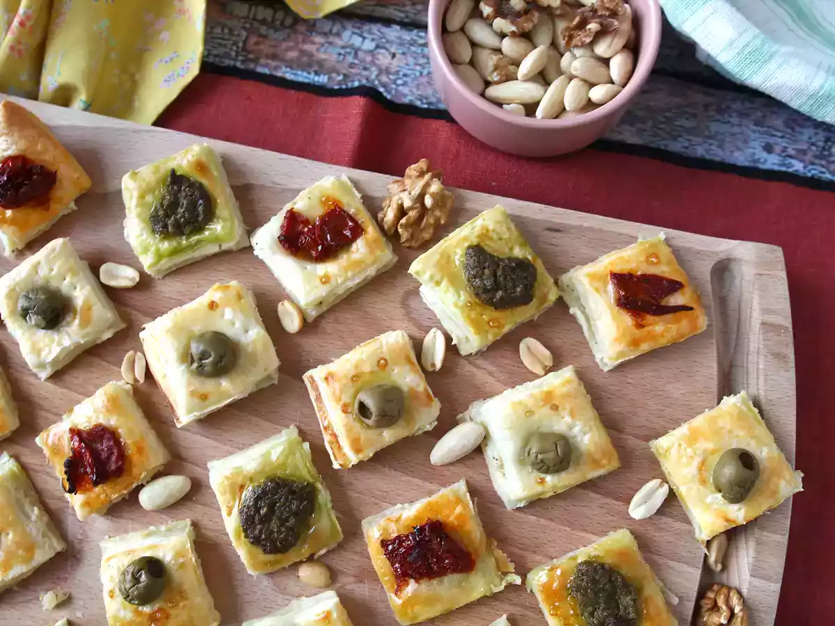 Rychlé a snadné kousky z listového těsta pro úspěšný aperitiv!
