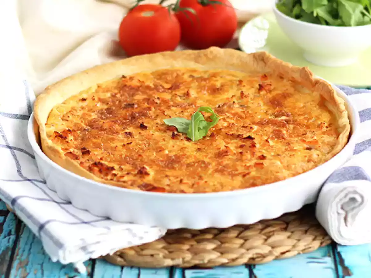 Rychlý a snadný lososový quiche