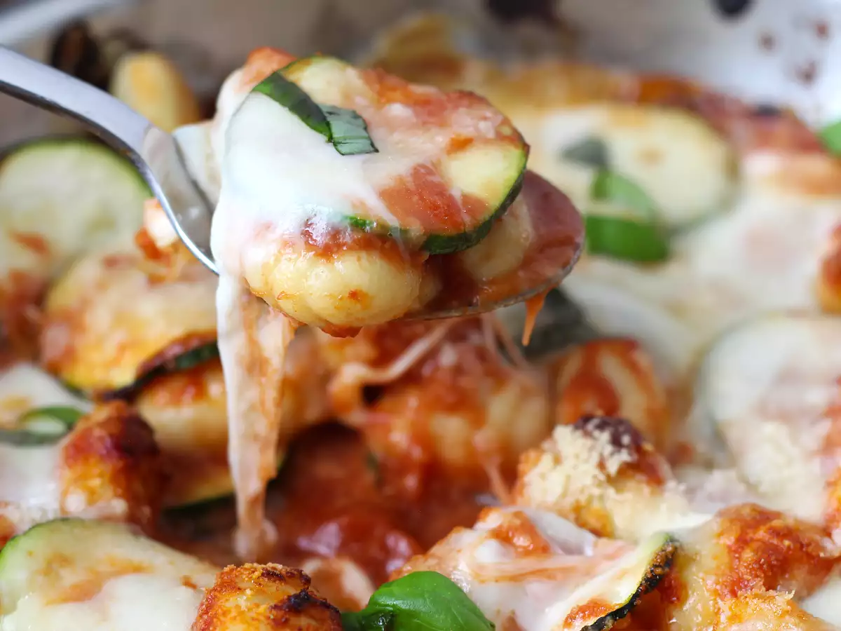 Rychlý recept na zapečené noky s cuketou a mozzarellou - foto 7