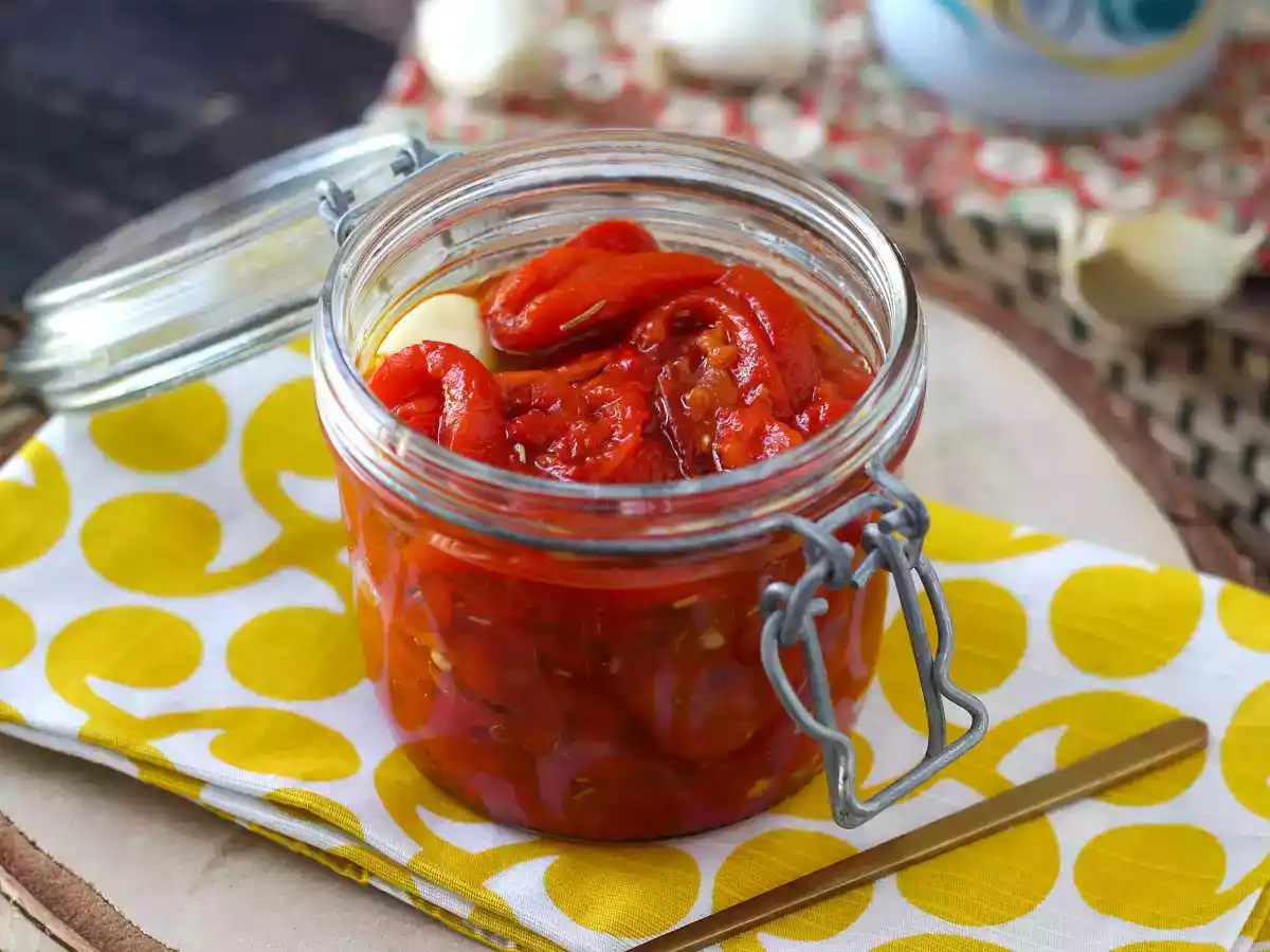 Salát z pečených paprik v horkovzdušné fritéze - foto 3