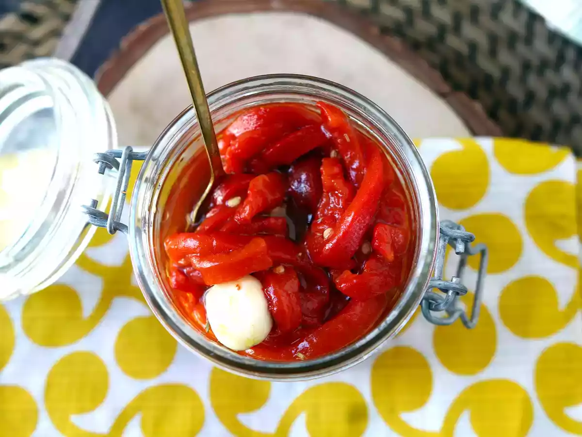 Salát z pečených paprik v horkovzdušné fritéze - foto 6