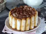 Šarlota ve stylu tiramisu bez vajec, foto 1