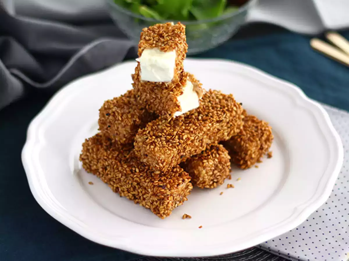 Sezamové tyčinky se sýrem feta
