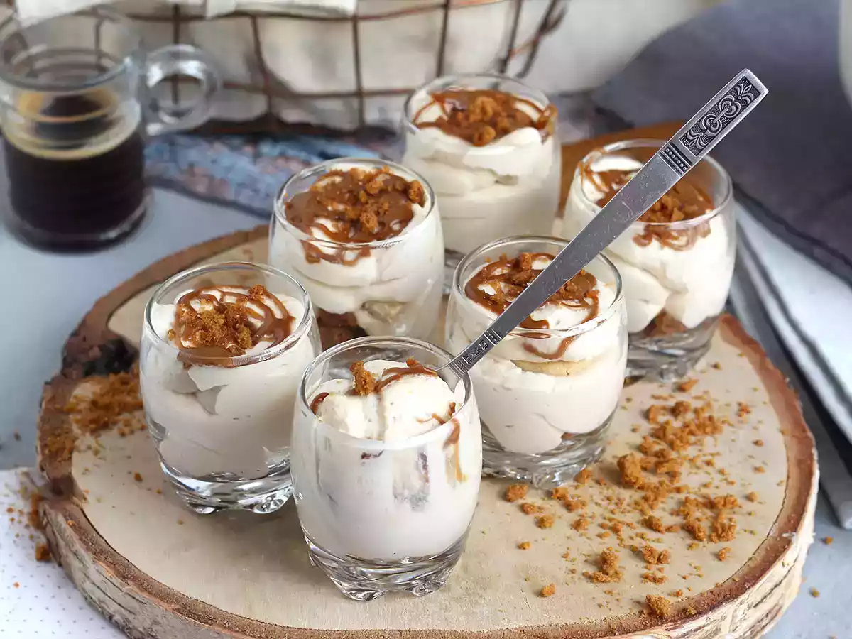 Sklenice s pěnou Speculoos