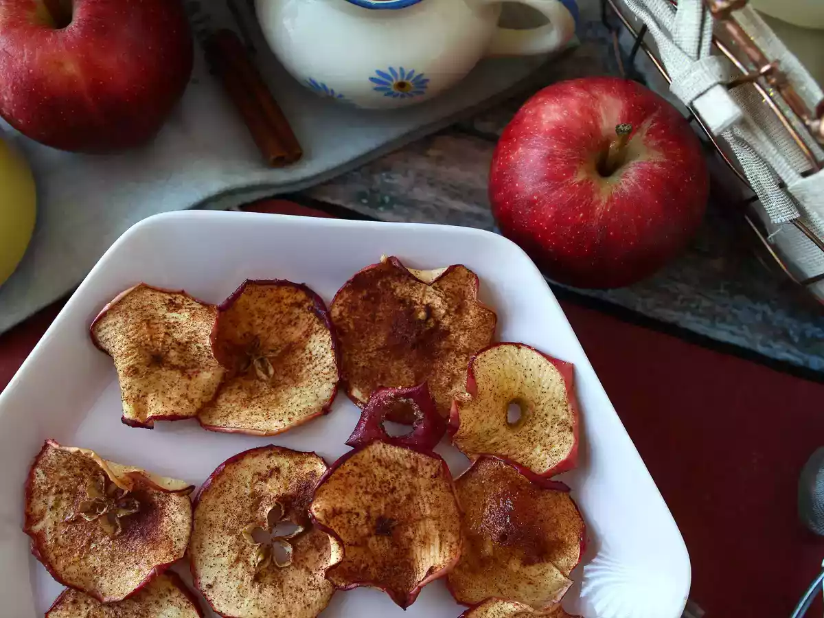 Skořicové jablečné lupínky v Air Fryer - foto 2