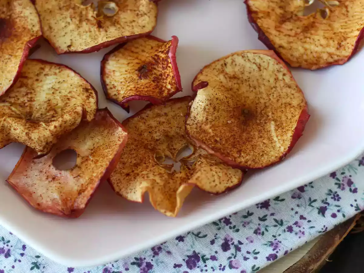 Skořicové jablečné lupínky v Air Fryer - foto 3