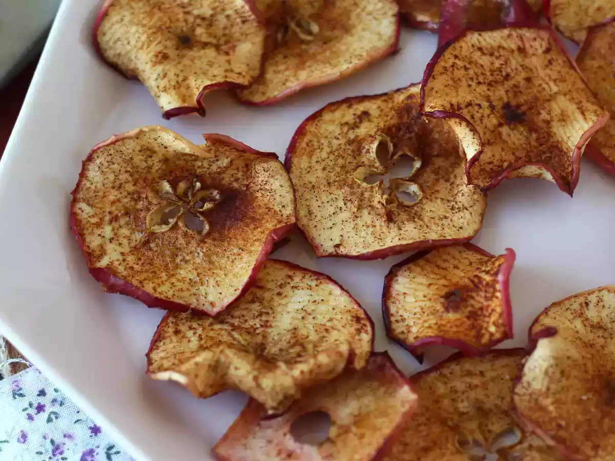 Skořicové jablečné lupínky v Air Fryer - foto 5