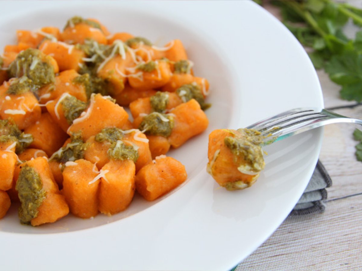 Sladké bramborové noky (snadné gnocchi)