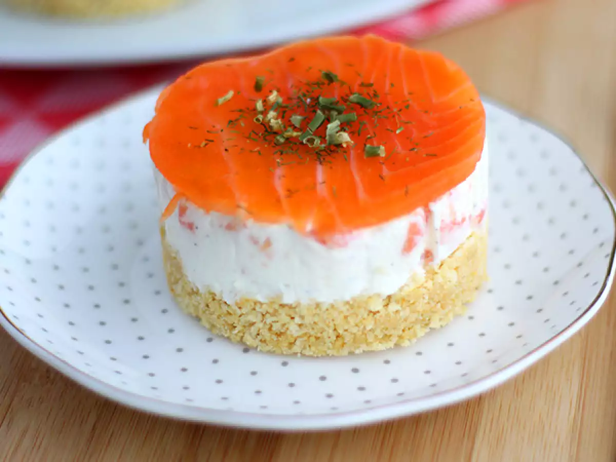 Slané cheesecaky s uzeným lososem - foto 3