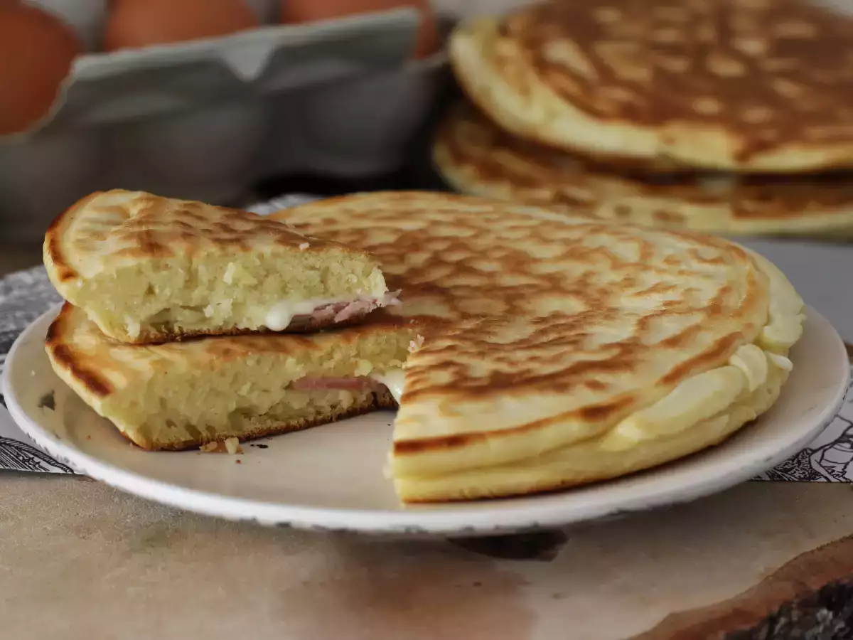 Slané lívance ve stylu croque-monsieur - foto 2