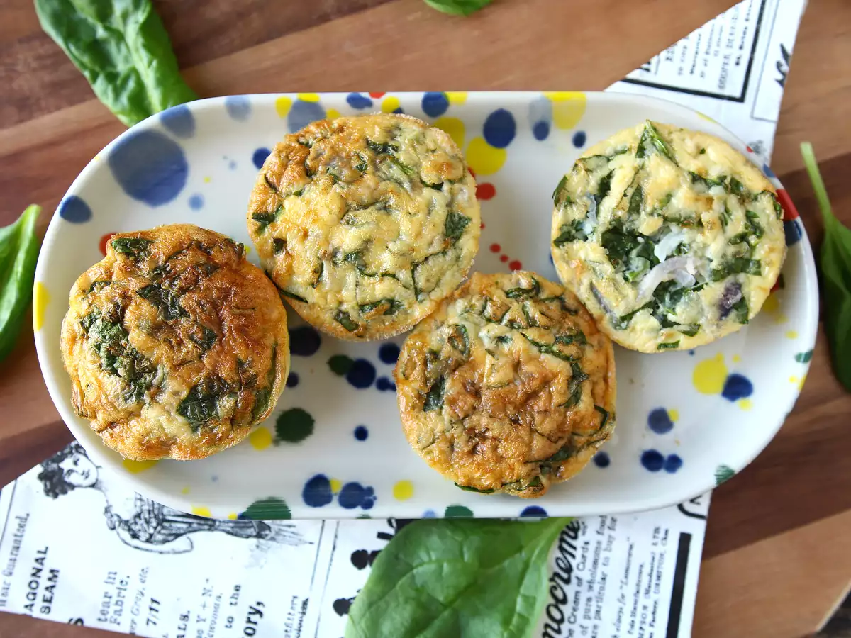 Slané muffiny s cottage cheese v horkovzdušné fritéze - foto 4