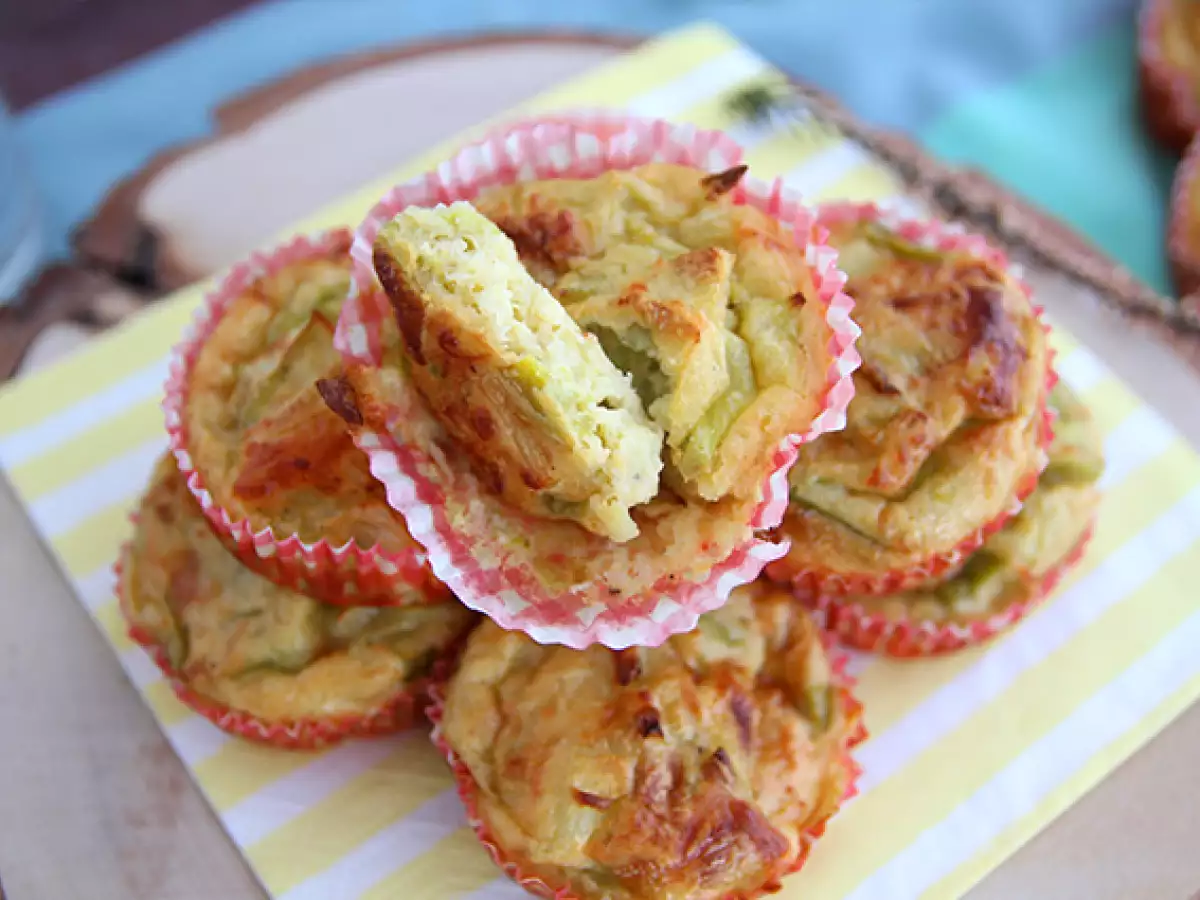 Slané muffiny s pórkem - foto 3