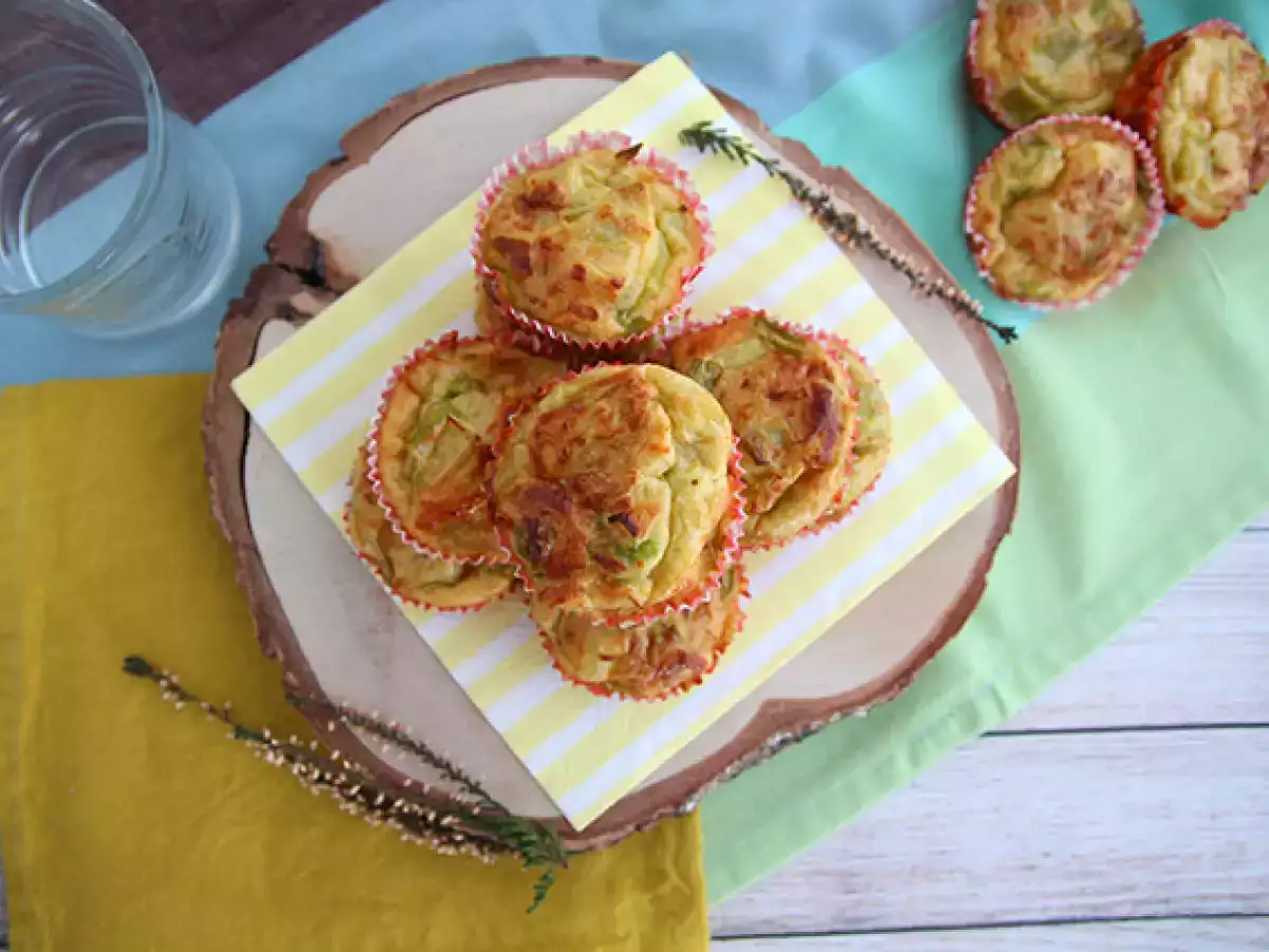Slané muffiny s pórkem - foto 5