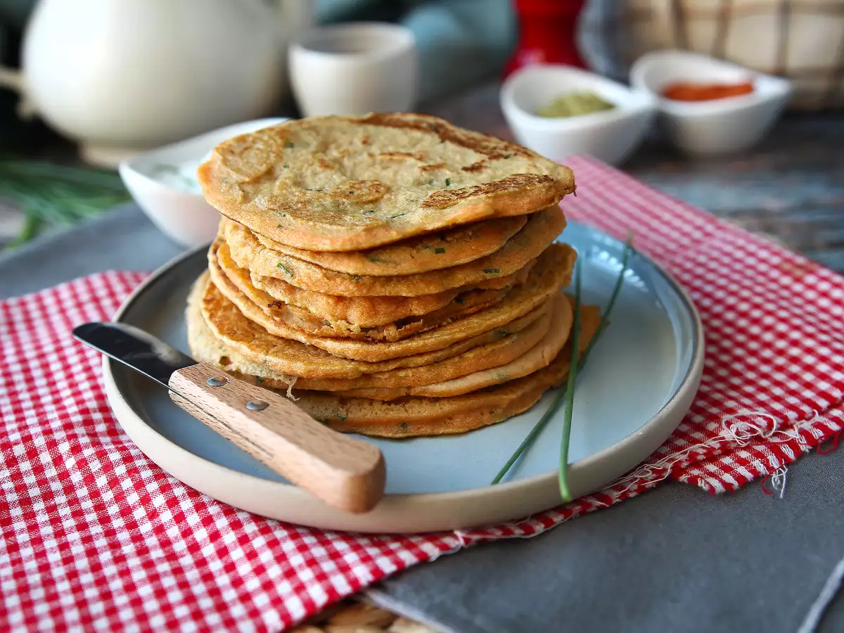 Slané palačinky s červenou čočkou: jednoduchý recept s vysokým obsahem bílkovin