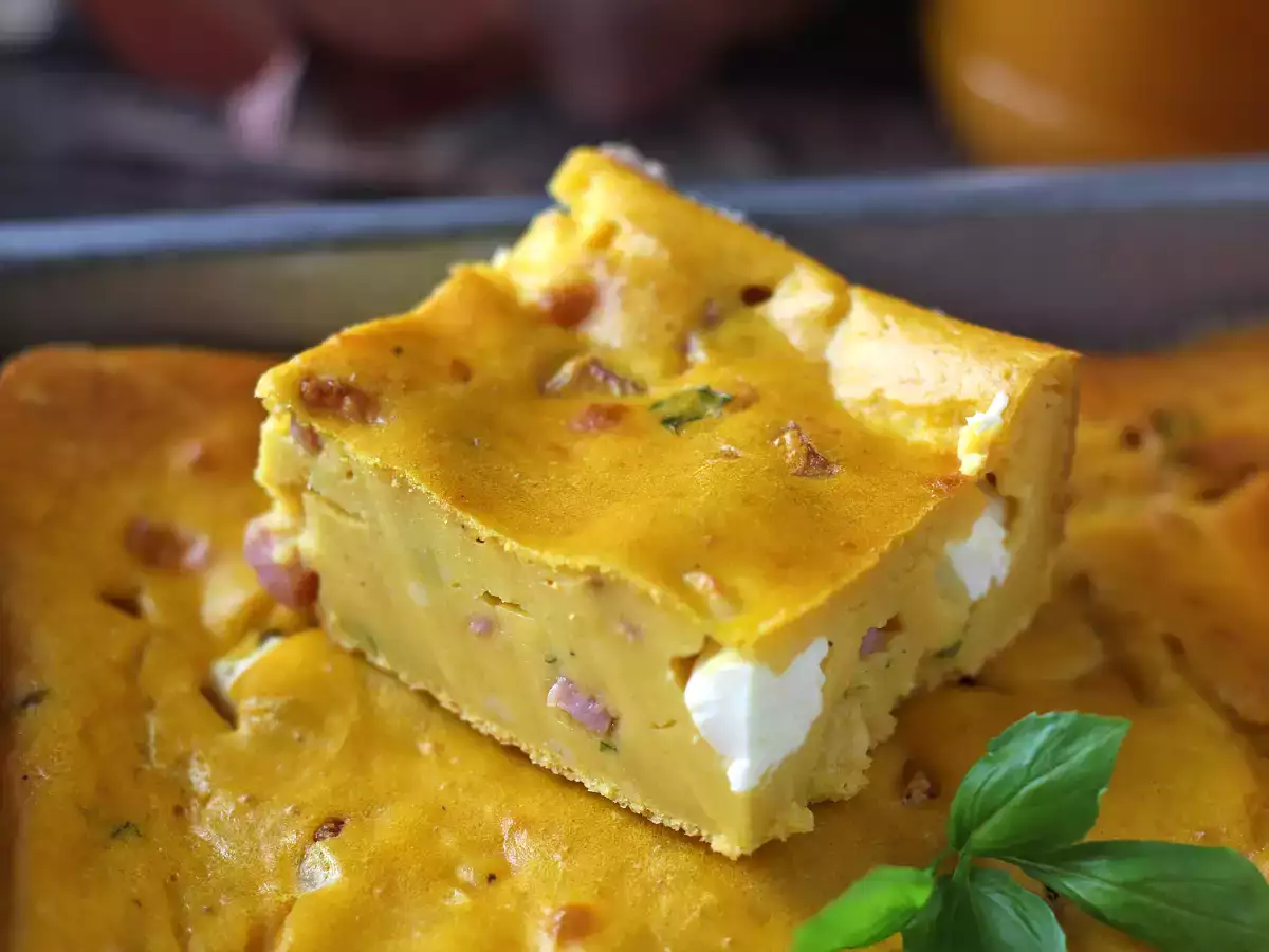 Slaný brownie se šunkou, fetou a dýní: dokonalý recept, jak zužitkovat zbytky polévky!