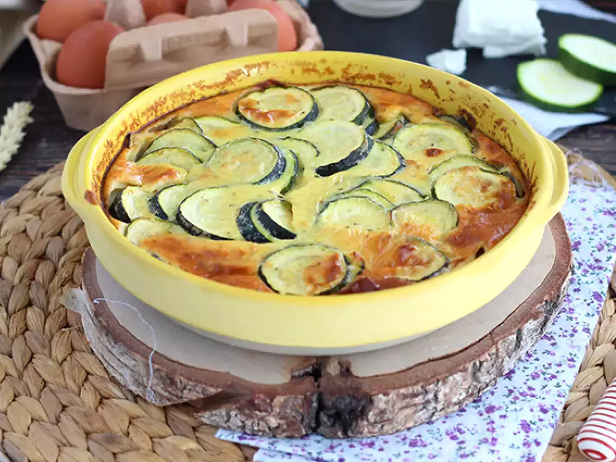 Slaný clafoutis s cuketou a kozím sýrem - foto 5