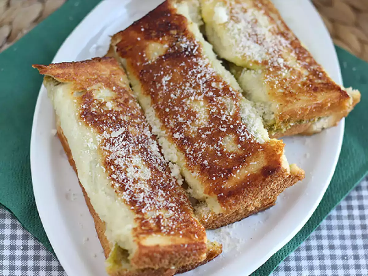 Slaný francouzský toast s pestem - foto 5
