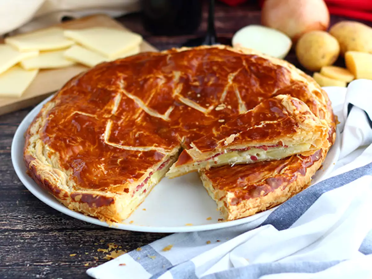 Slaný koláč s raclette sýrem - foto 4