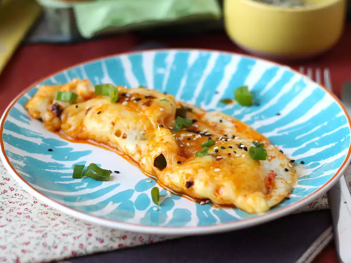 Smažená vejce s medem a mozzarellou, sladká, slaná a pikantní expresní snídaně! - foto 3