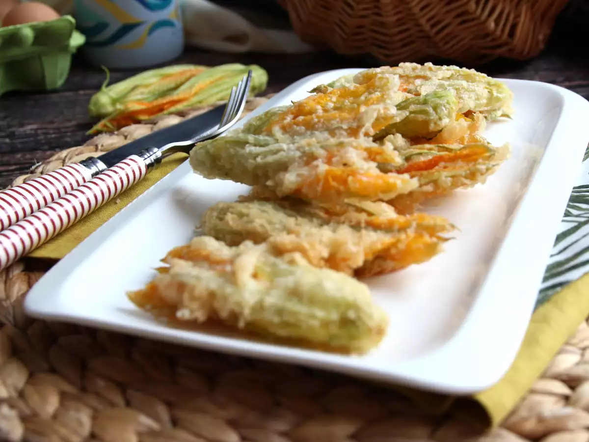 Smažené cuketové květy: recept na těstíčko s perlivou vodou - foto 2