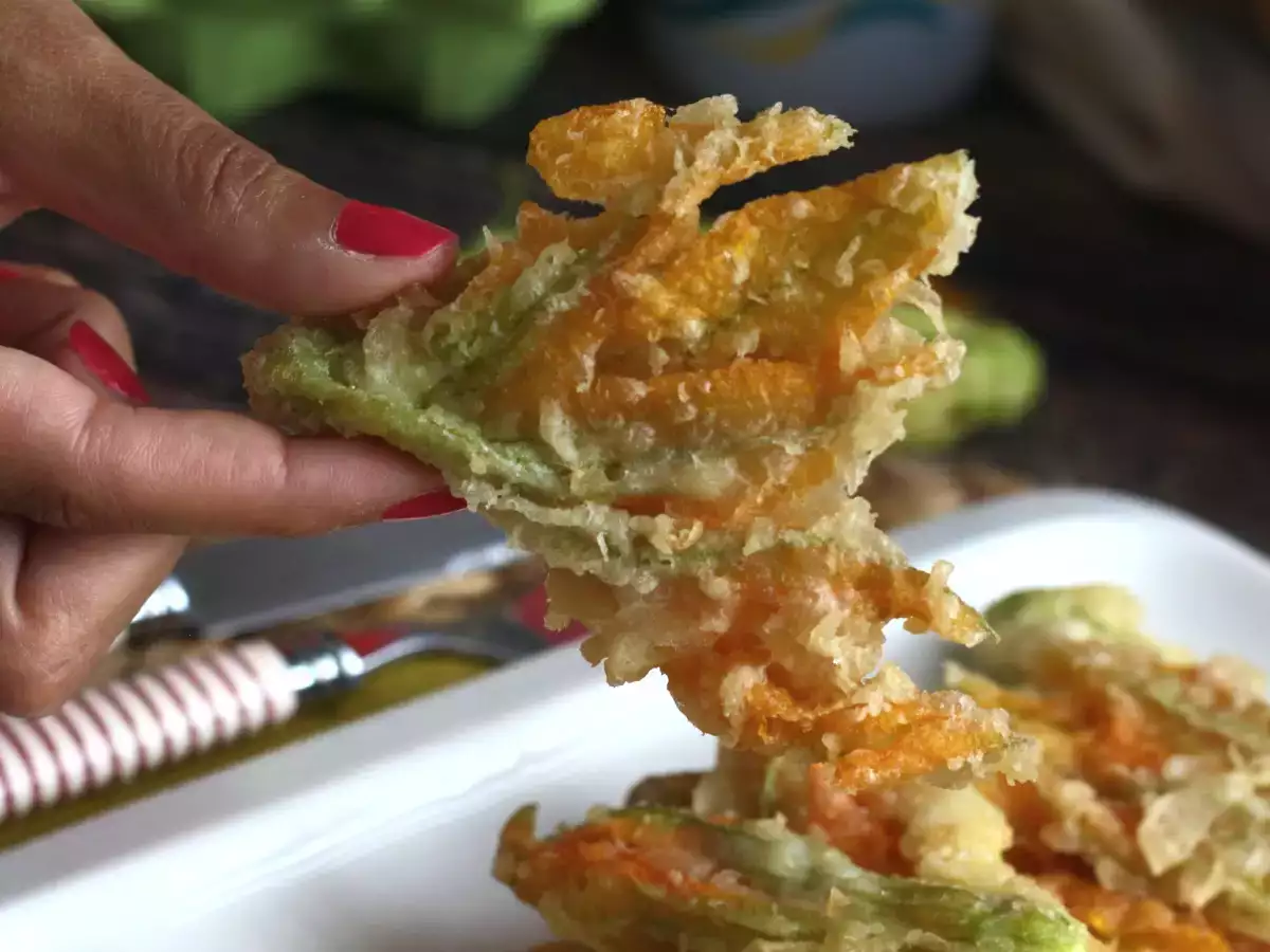 Smažené cuketové květy: recept na těstíčko s perlivou vodou - foto 4