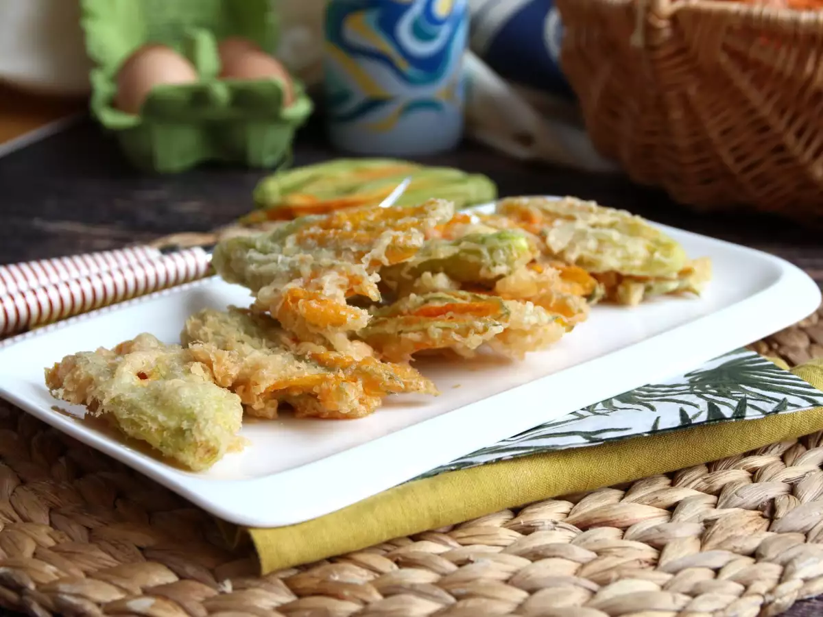 Smažené cuketové květy: recept na těstíčko s perlivou vodou - foto 7