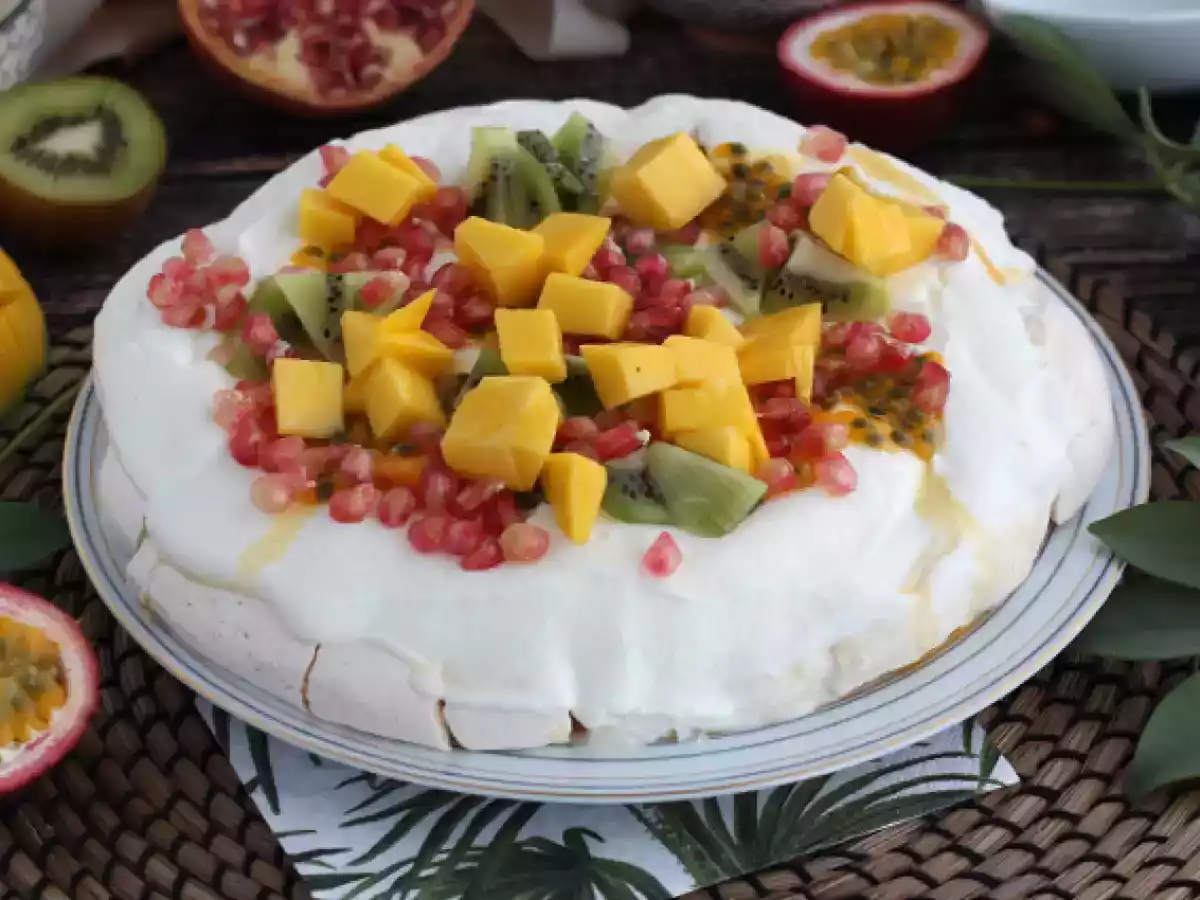 Snadná pavlova z exotického ovoce - foto 3