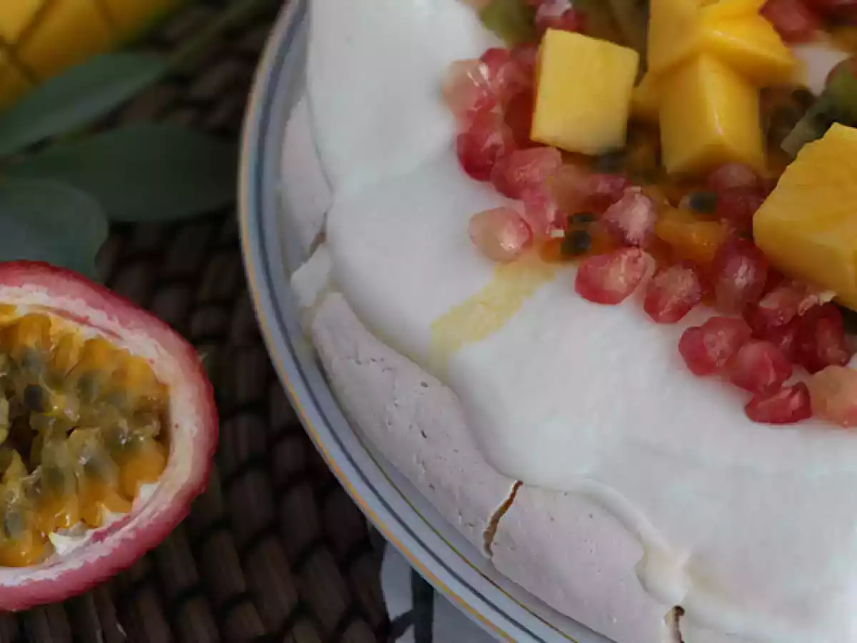 Snadná pavlova z exotického ovoce - foto 5