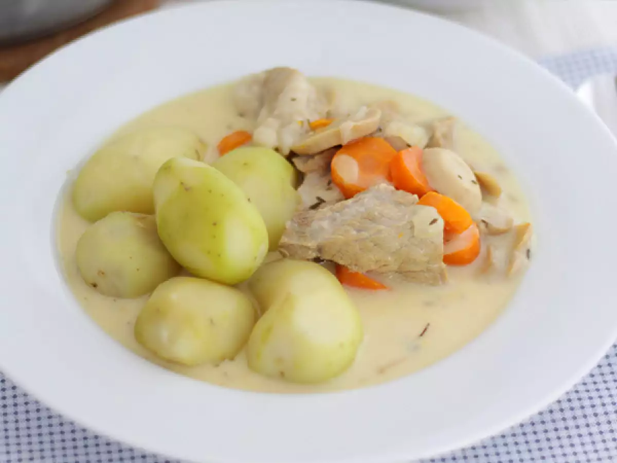 Snadná telecí blanquette