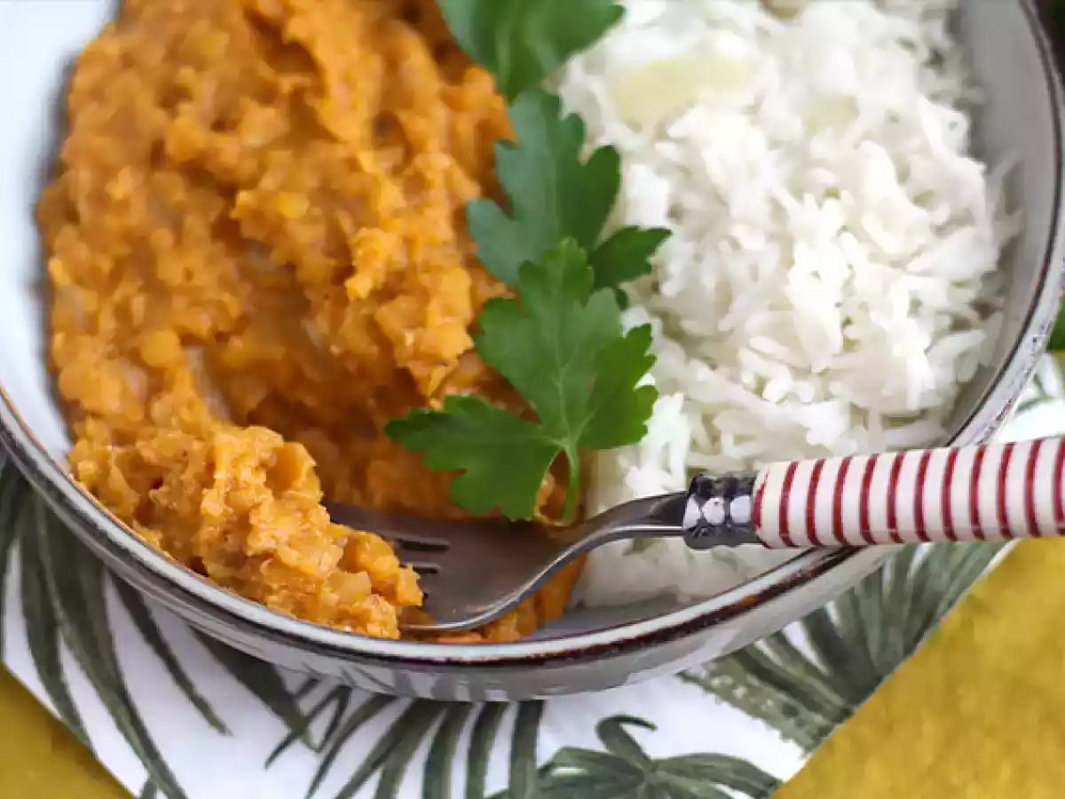 Snadný korálový čočkový dahl - foto 4