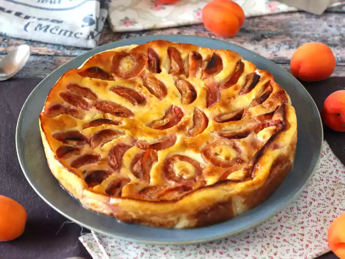 Snadný meruňkový clafoutis