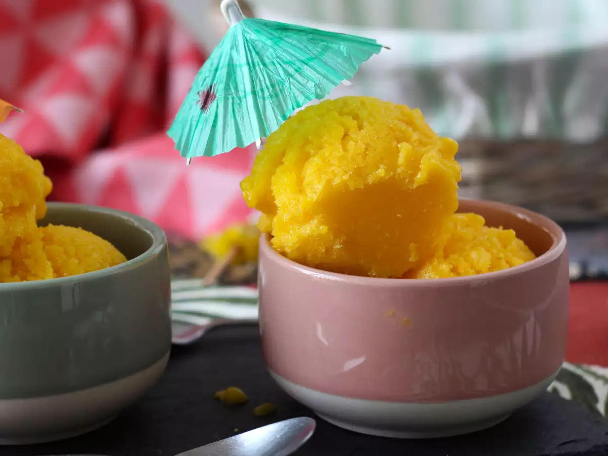 Sorbet z manga a limetky jen ze 3 ingrediencí, hotový za 5 minut! - foto 6