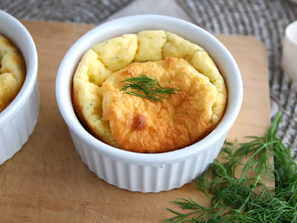 Soufflé z uzeného lososa a čerstvého sýra - foto 4