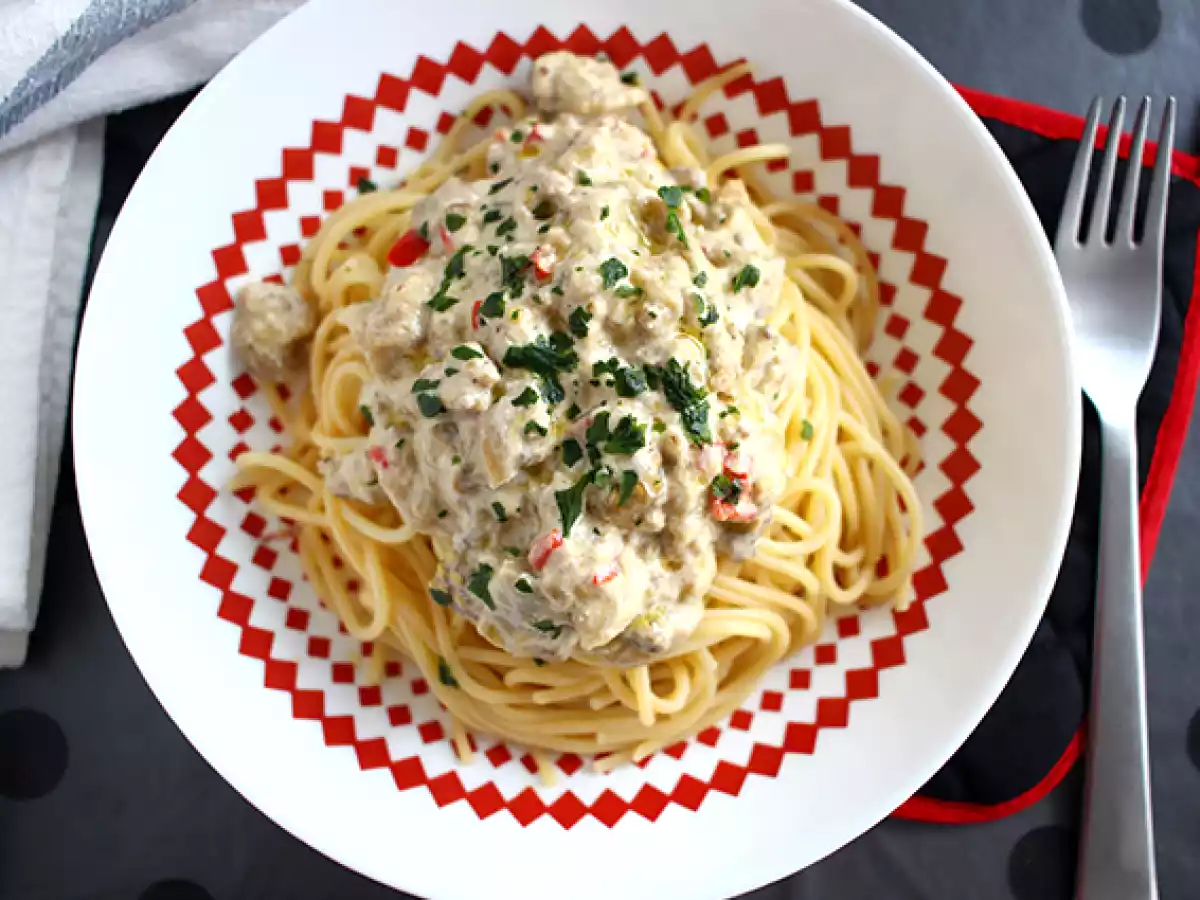 Špagety s carbonara z lilku - foto 2