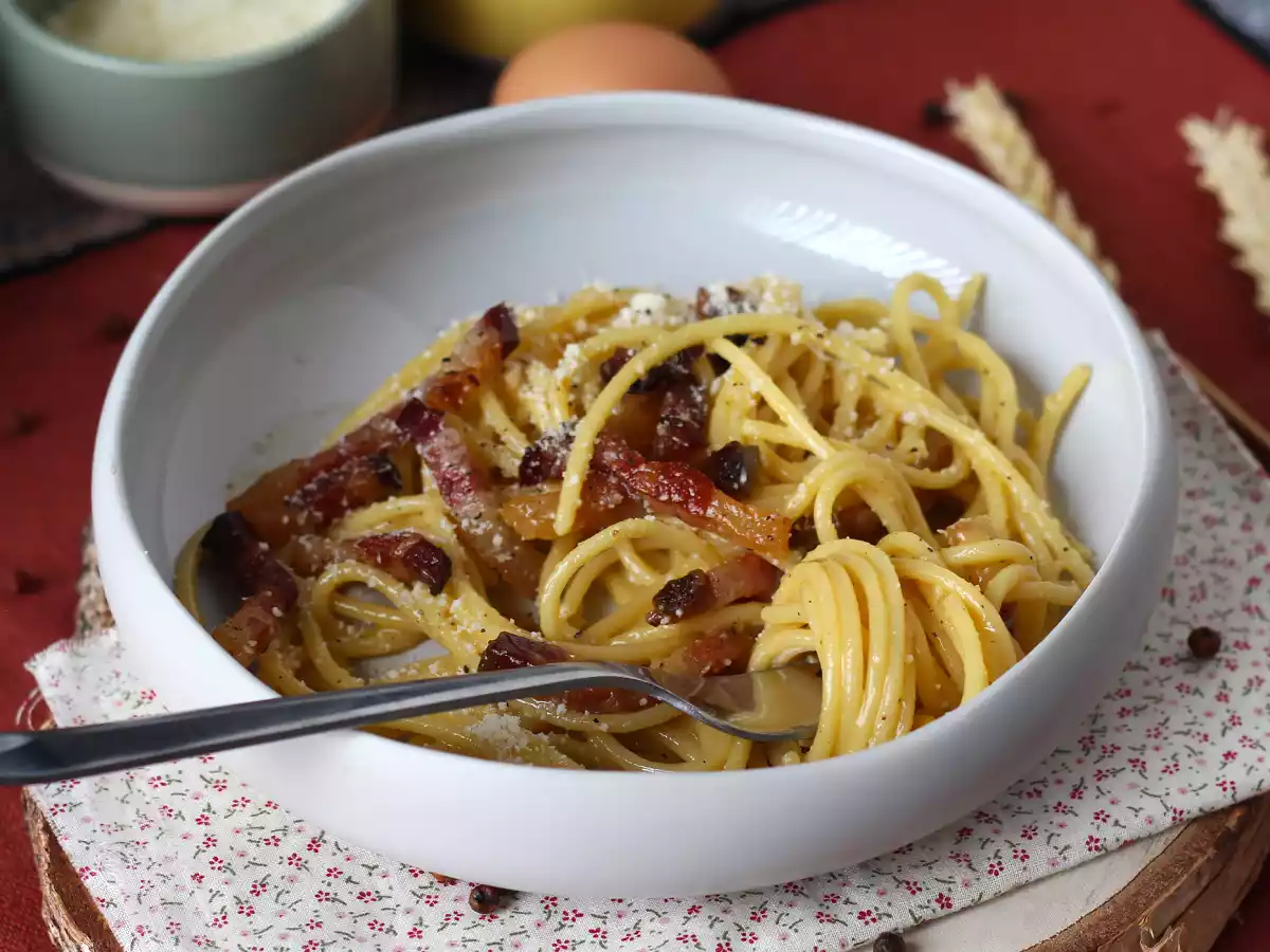 Spaghetti alla carbonara, pravý italský recept na carbonara! - foto 4