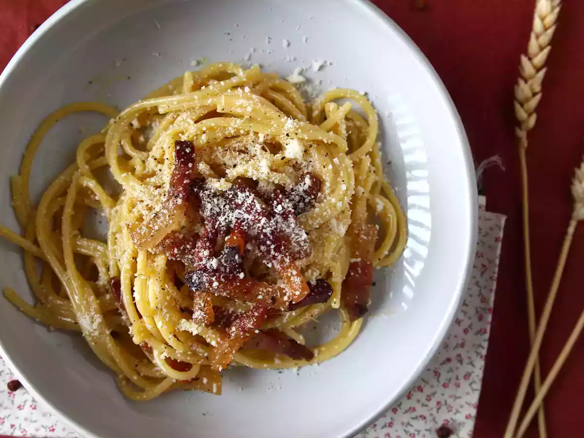 Spaghetti alla carbonara, pravý italský recept na carbonara! - foto 5