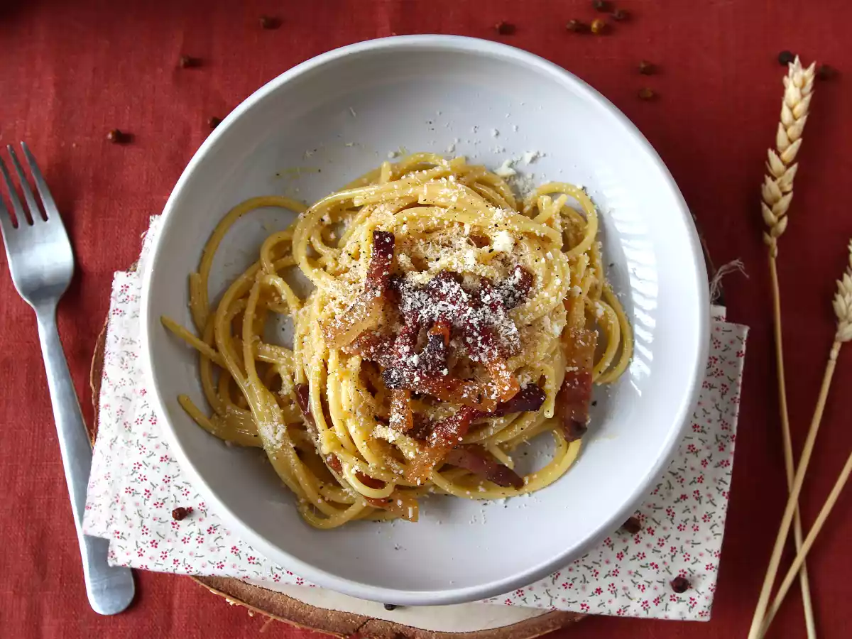 Spaghetti alla carbonara, pravý italský recept na carbonara! - foto 6