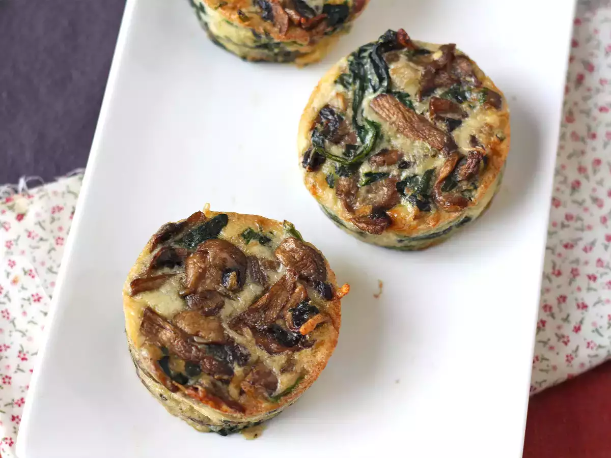 Špenátové a houbové placky - foto 2