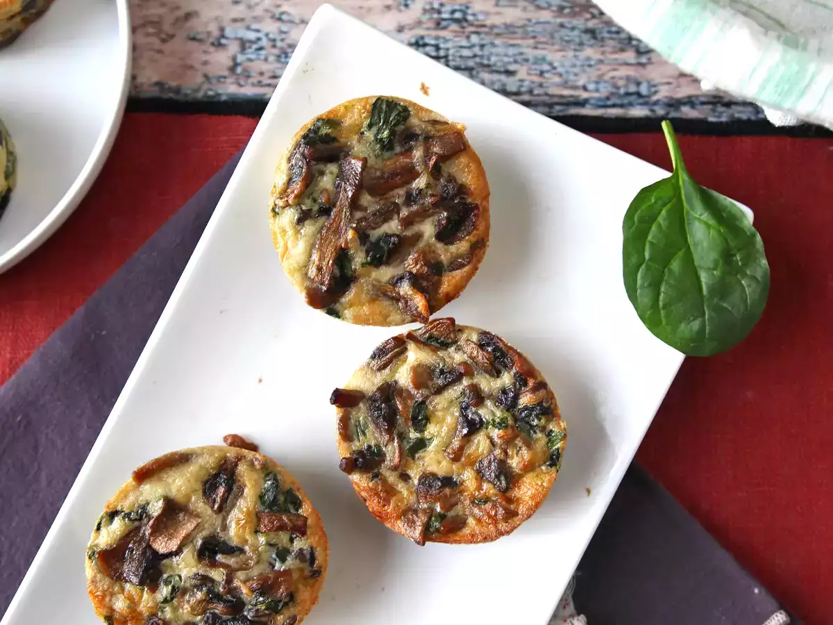 Špenátové a houbové placky - foto 3