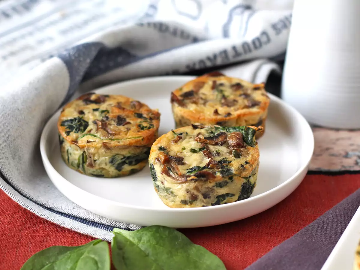 Špenátové a houbové placky - foto 4