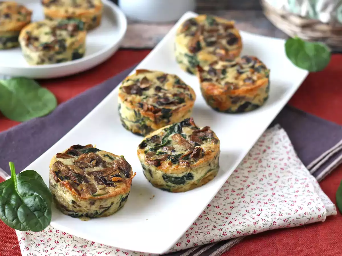 Špenátové a houbové placky - foto 5